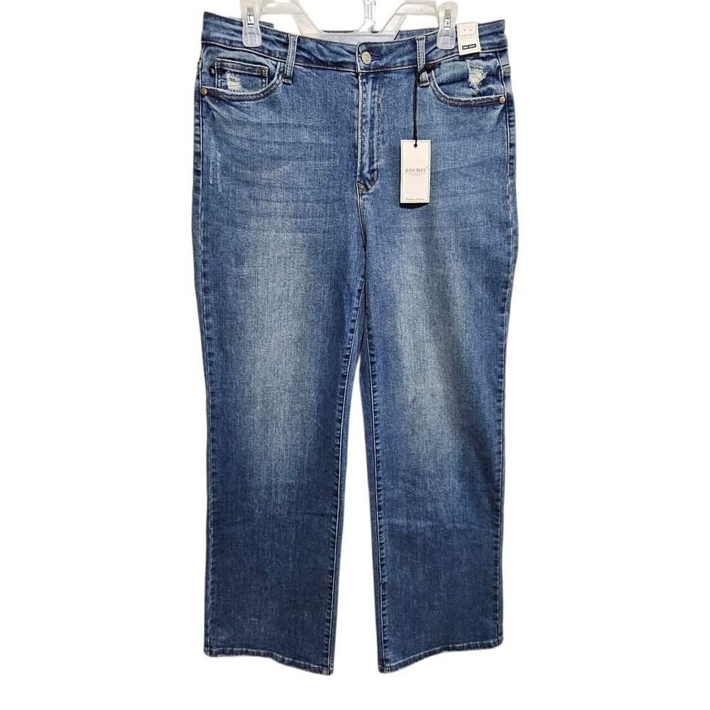 Judy Blue Style JB88354 Wilson
Medium Wash Blue High Rise Wide Leg Size 31 NWT